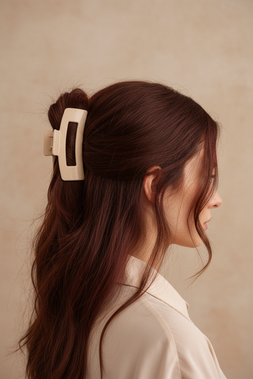 BUNCH!T™ Pinky Beige Grip Clip 10cm